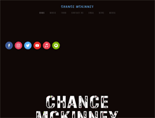 Tablet Screenshot of chancemckinney.com
